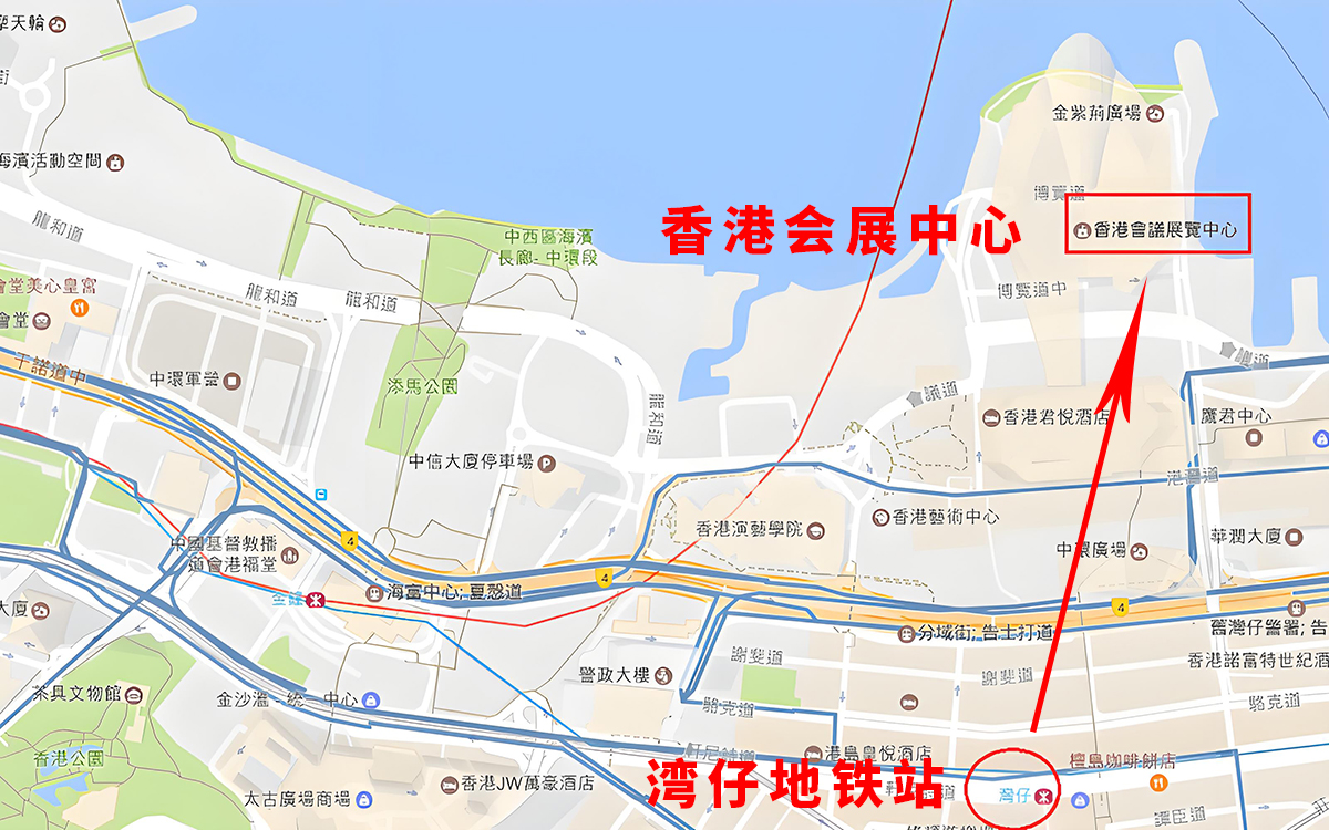 香港會展中心在哪個地鐵站？